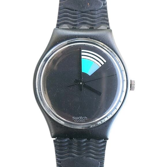 Swatch Watch COLOR WINDOW GB715 1989 Standard Gents Non Working variant Dummy - Picture 2 of 7